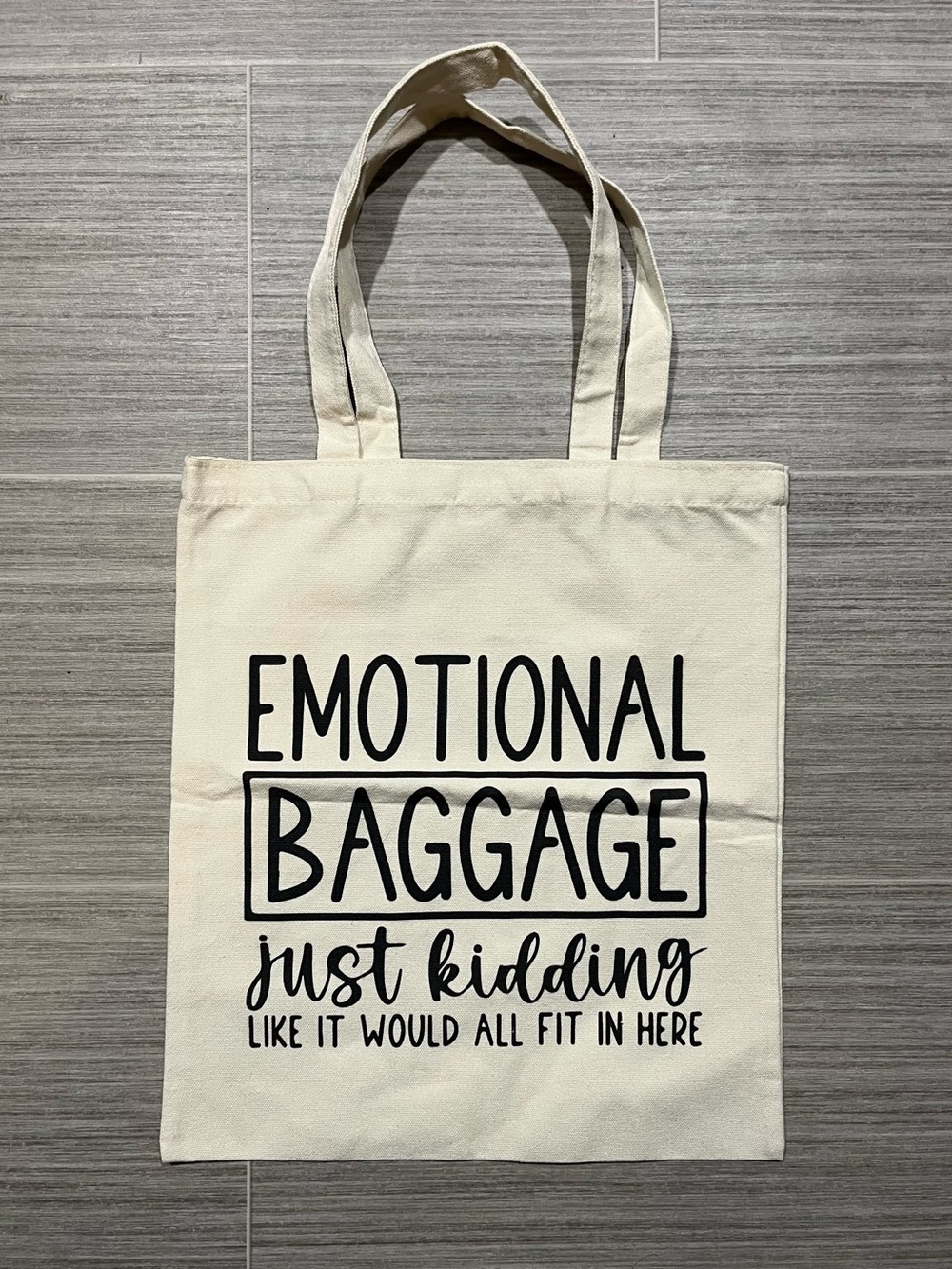 Canvas Tote Bag "Emotional Baggage"
